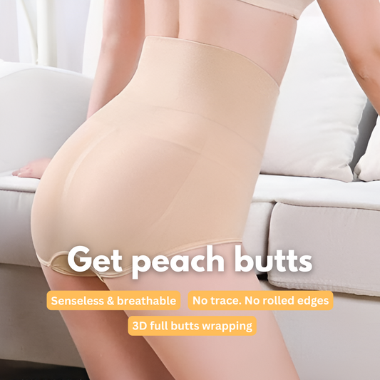 High-Waisted Tummy Support Underwear – Set of 4.
