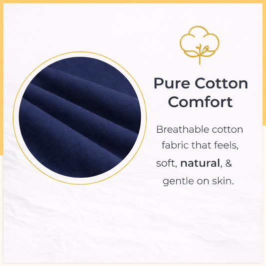 PureEase Premium Cotton Leggings - Blue
