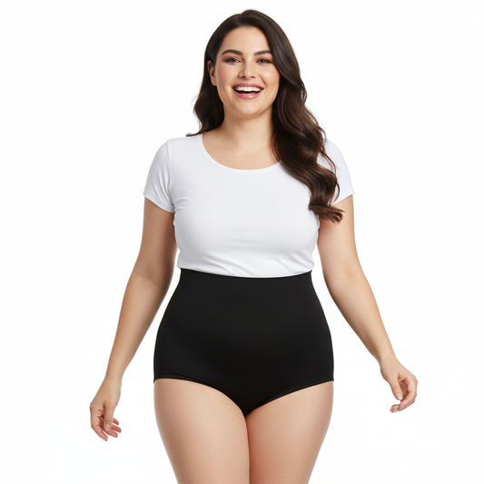 High-Waisted Tummy Support Underwear Pack Of 2