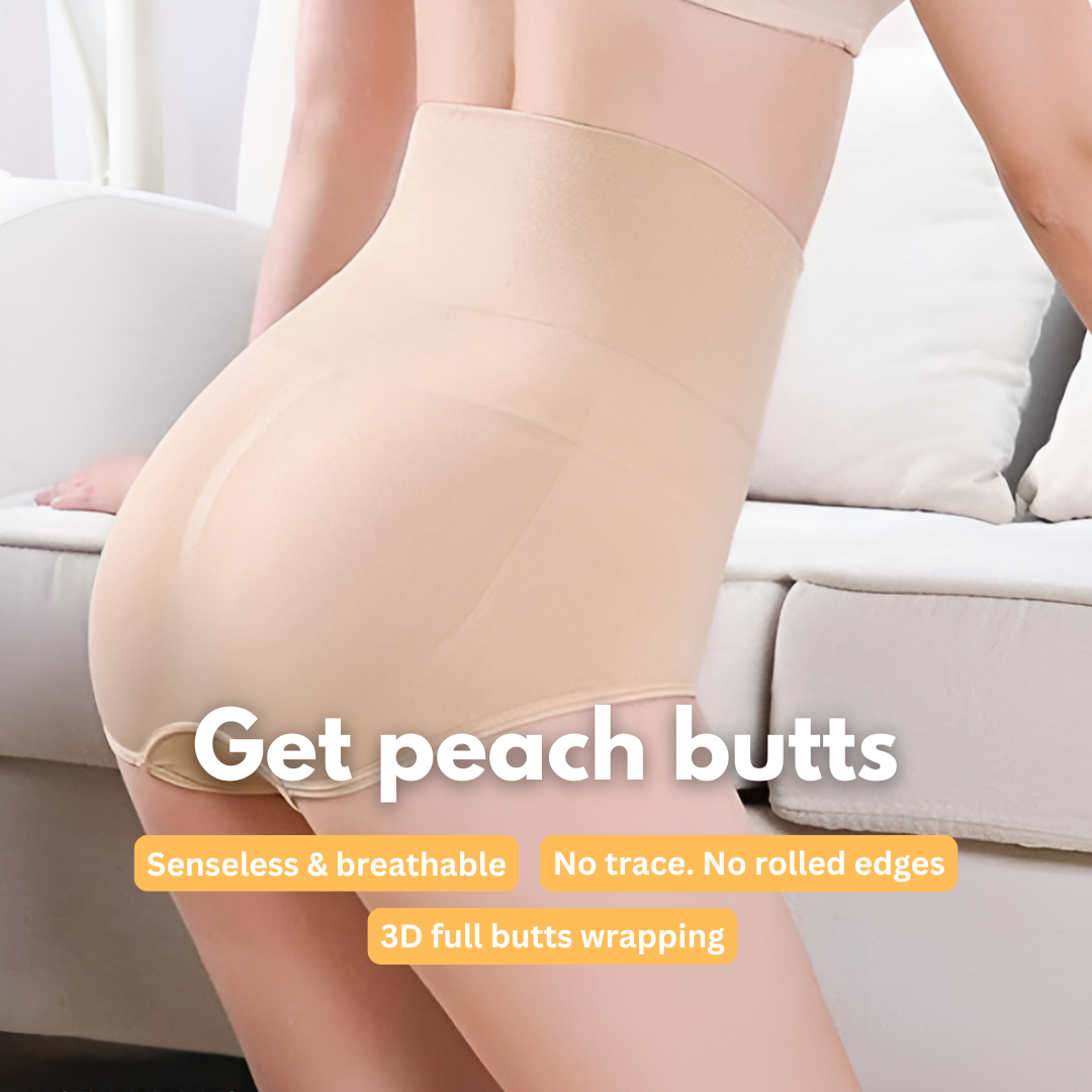High-Waisted Tummy Support Underwear – Set of 4.
