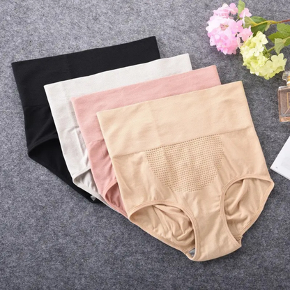 High-Waisted Tummy Support Underwear – Set of 4.