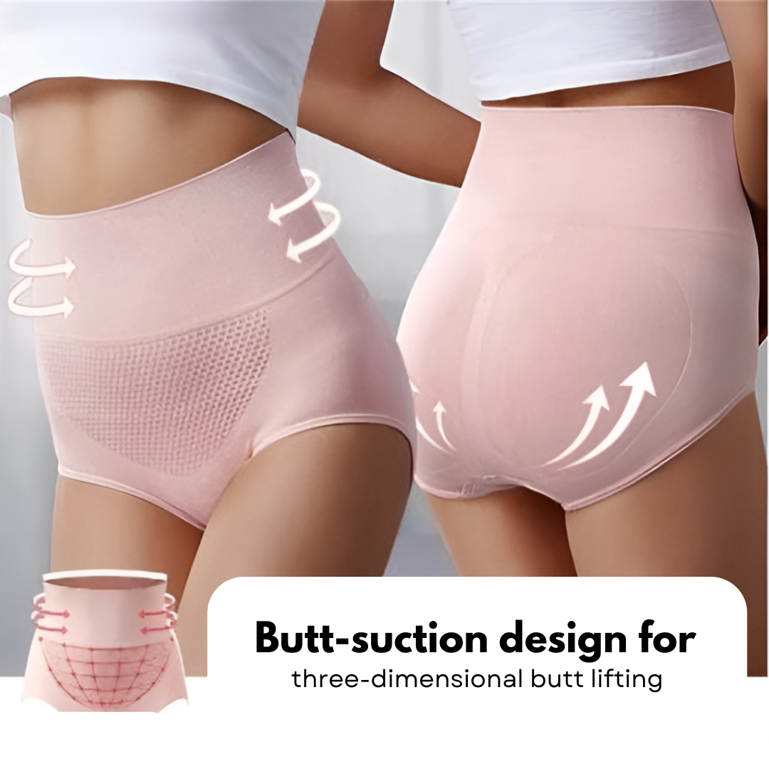 High-Waisted Tummy Support Underwear – Set of 4.