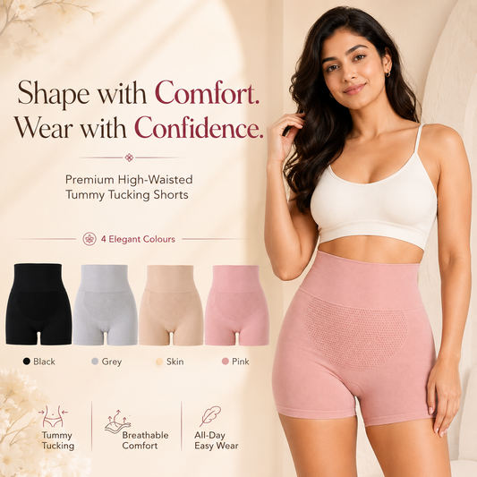 High-Waisted Tummy Tucking Shorts