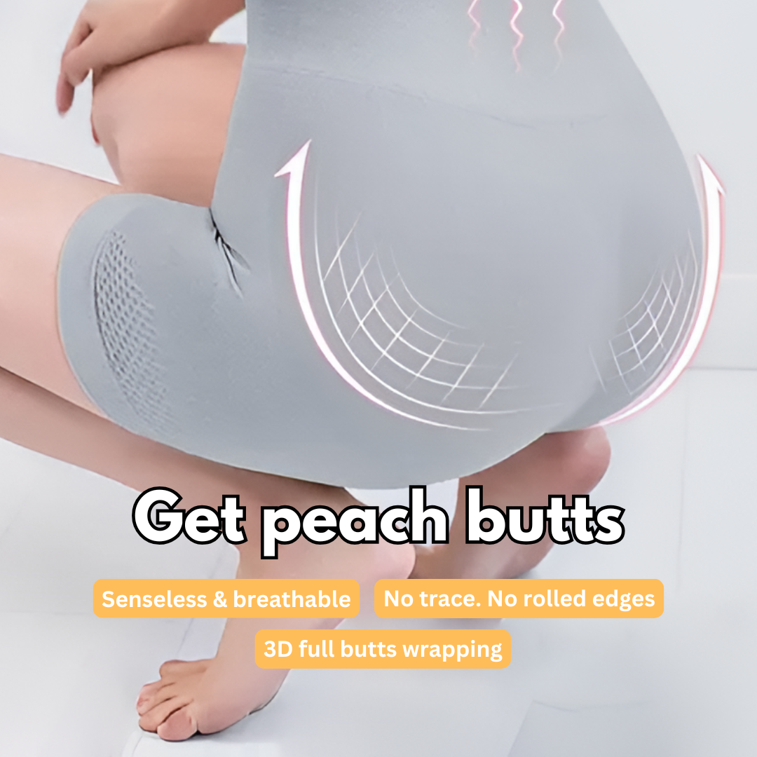 Womens High waisted Tummy Tucking Seamless Boy Shots (Pack of 2) Skin