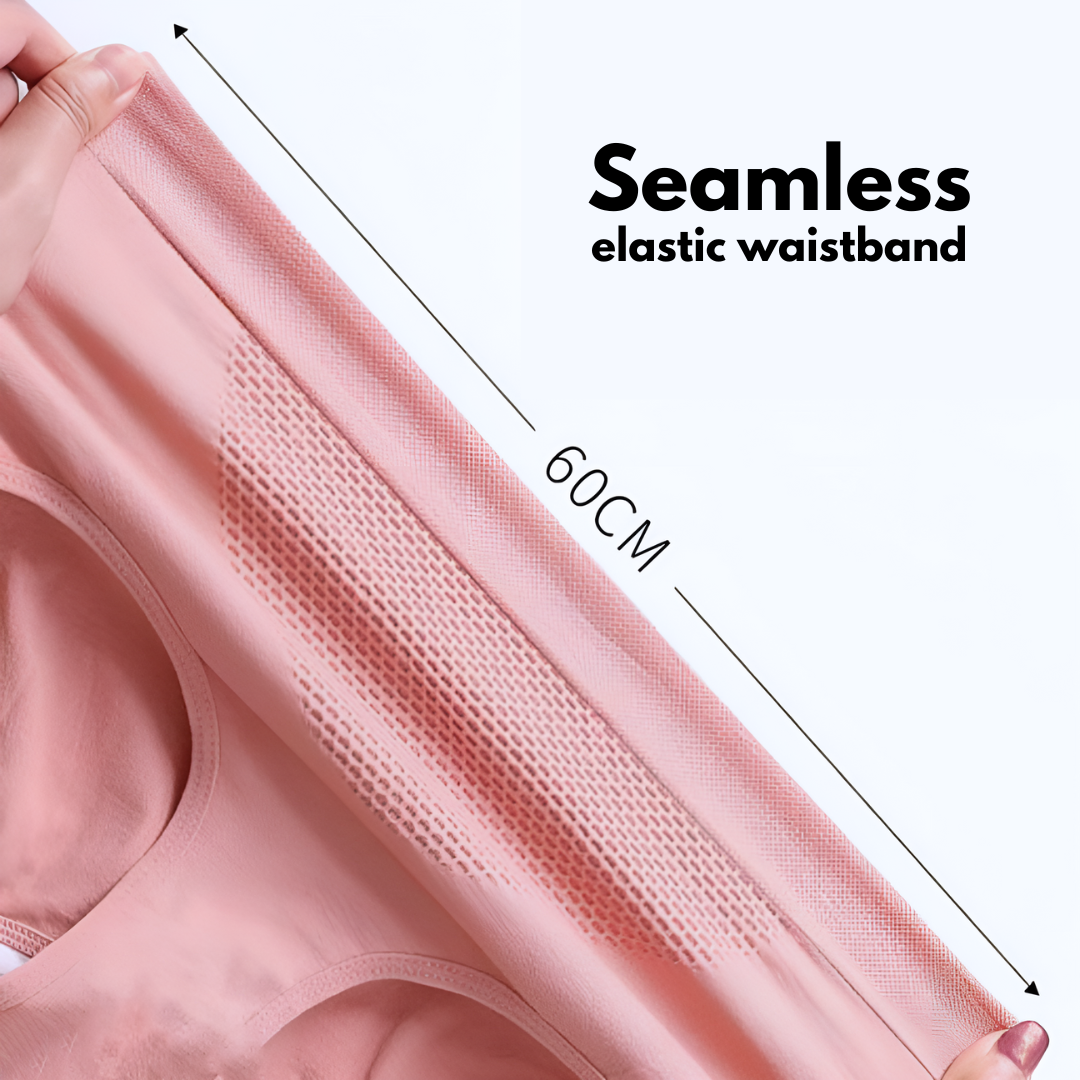 High-Waisted Tummy Control Seamless Underwear ( Grey ) Pack Of 2