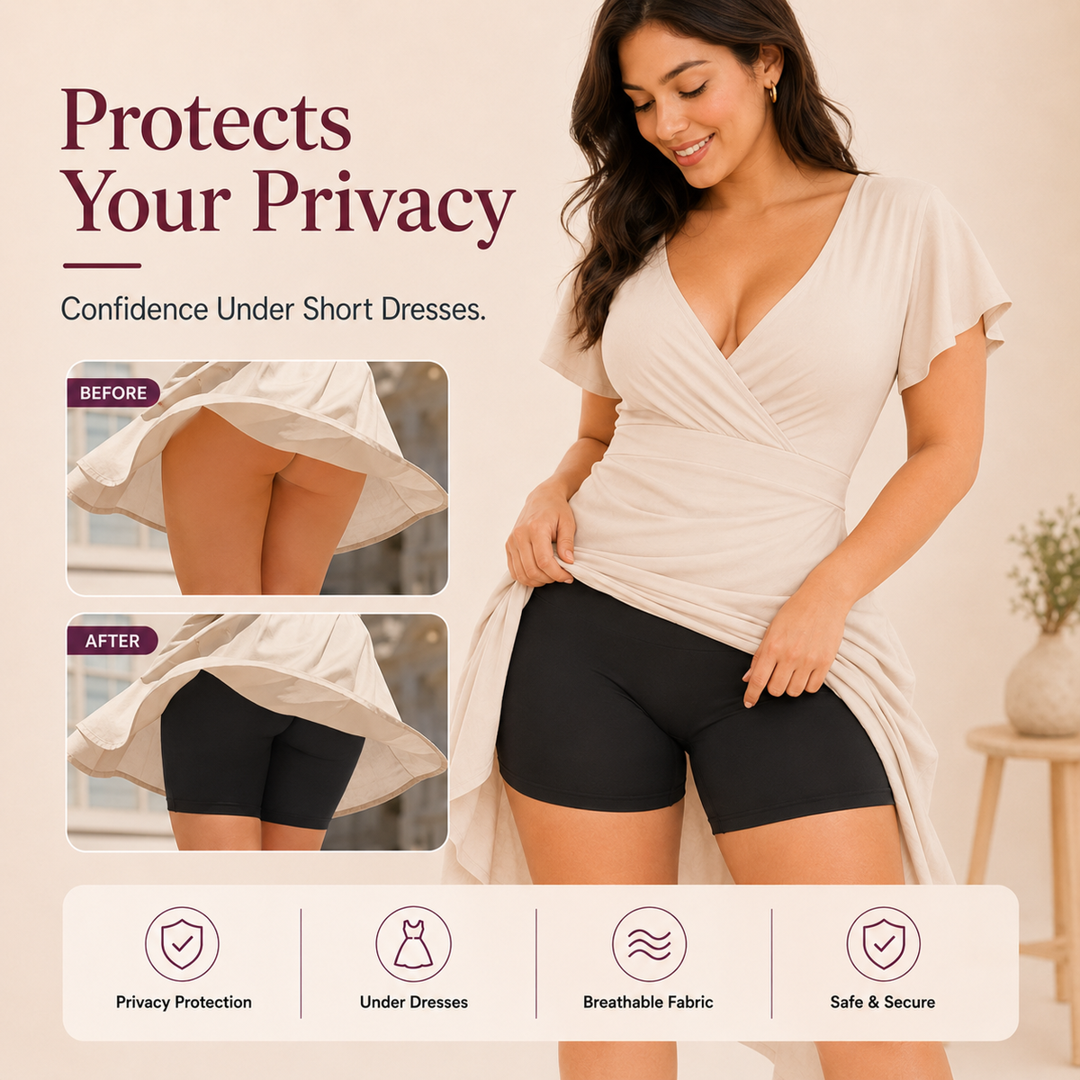 High-Waisted Tummy Tucking shots for womens