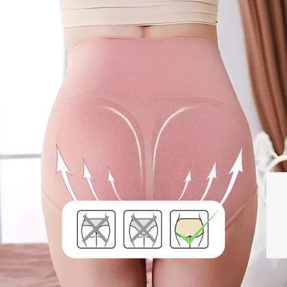High-Waisted Tummy Support Underwear – Set of 4.