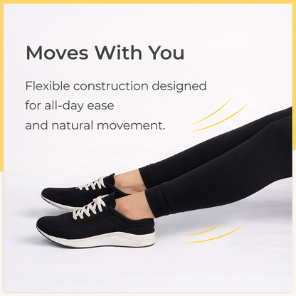 PureEase Premium Cotton Leggings - Black