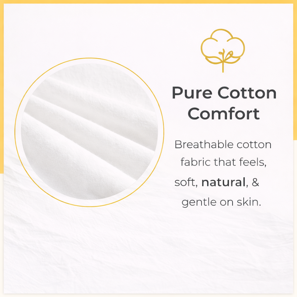 PureEase Premium Cotton Leggings - White