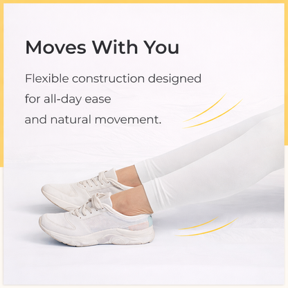 PureEase Premium Cotton Leggings - White