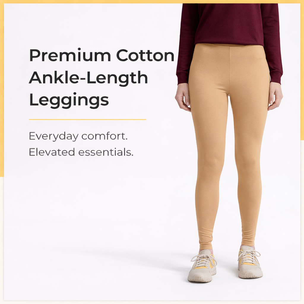 PureEase Premium Cotton Leggings - Skin