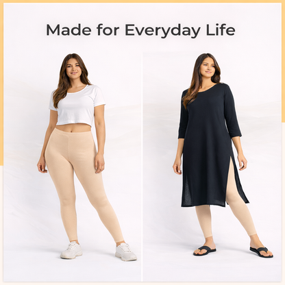 PureEase Premium Cotton Leggings - Skin